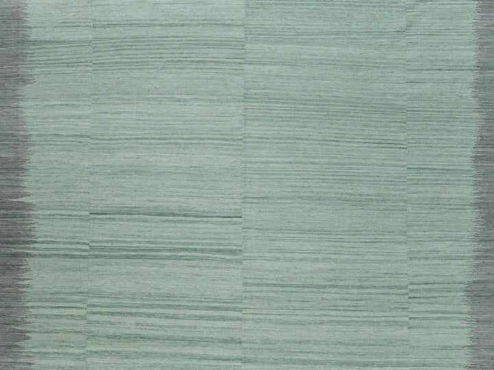 12'0" x 15'0" New Hand Woven Green Wool Rectangle Oriental Rug - MOA10260020