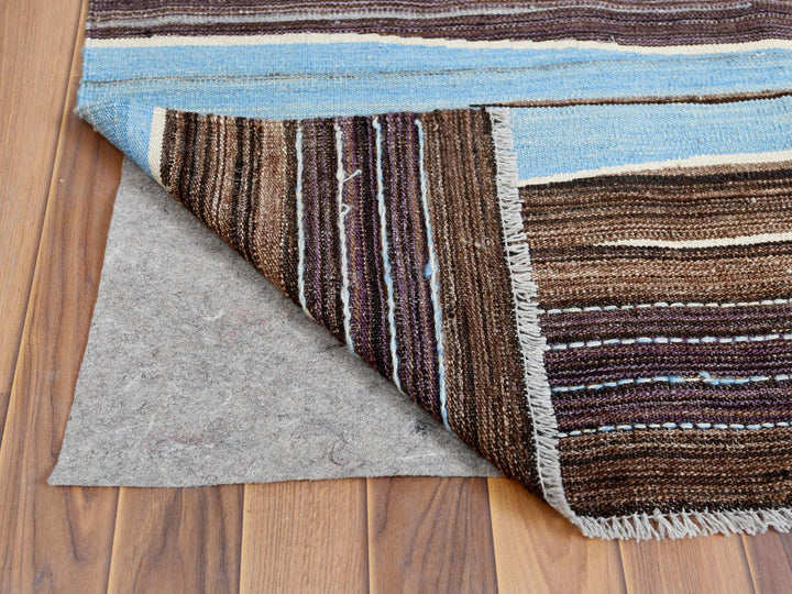 9'6" x 12'0" New Hand Woven Brown Wool Rectangle Oriental Rug - MOA10260036