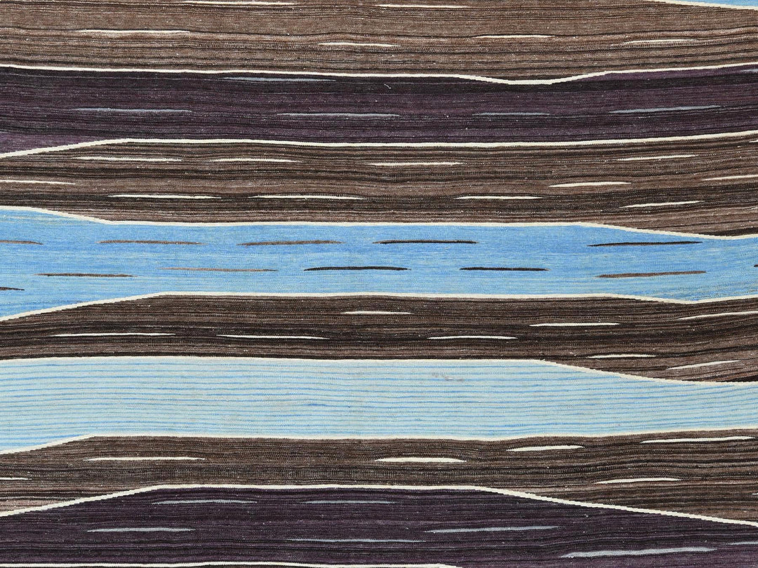 10'5" x 14'0" New Hand Woven Brown Wool Rectangle Oriental Rug - MOA10260042