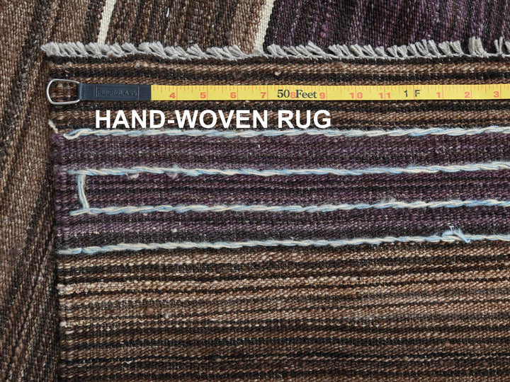 10'5" x 14'0" New Hand Woven Brown Wool Rectangle Oriental Rug - MOA10260042