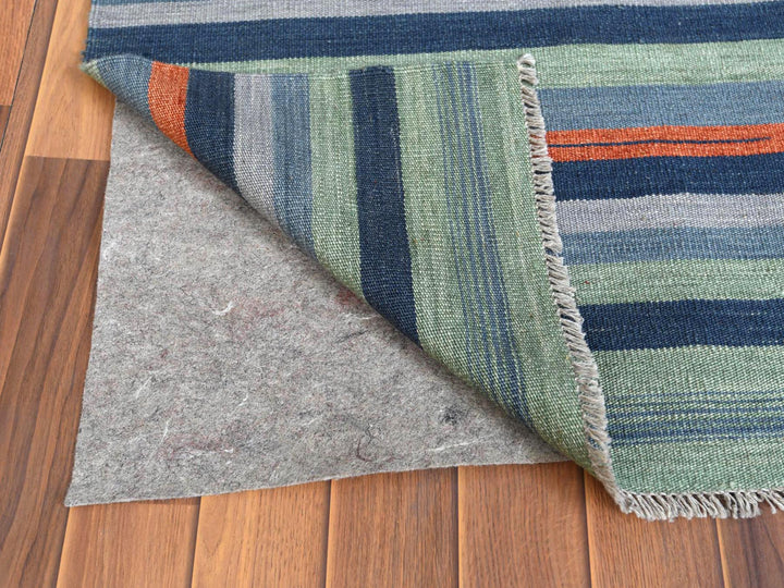 10'4" x 14'2" New Hand Woven Orange Wool Rectangle Oriental Rug - MOA10260050