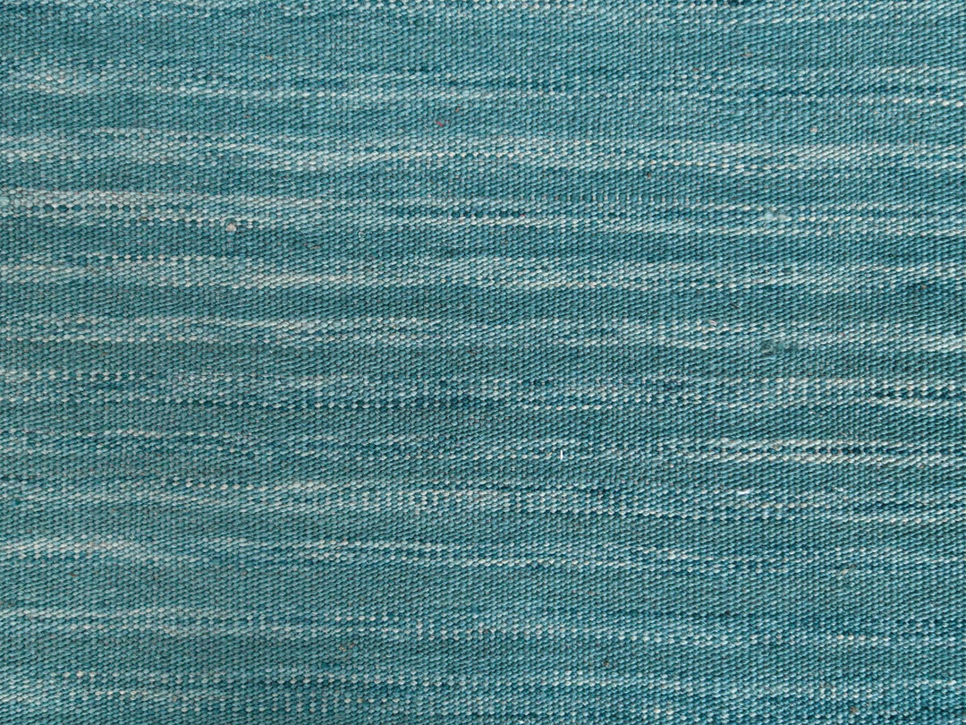 9'1" x 12'2" New Hand Woven Teal Wool Rectangle Oriental Rug - MOA10260086