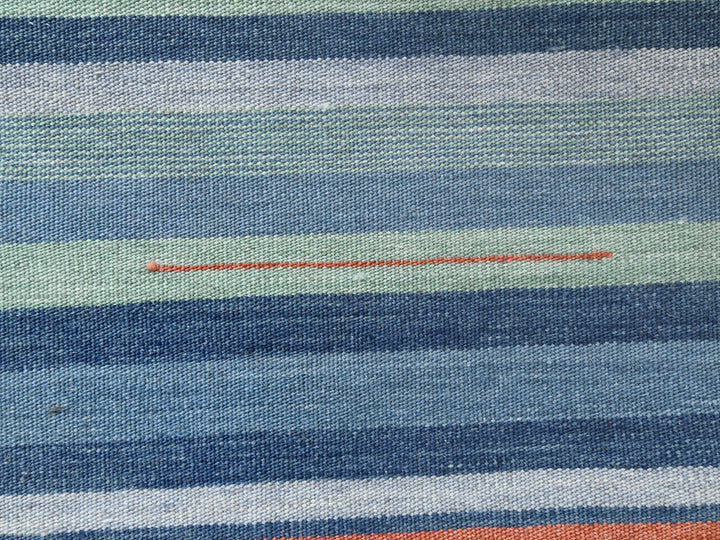 8'3" x 10'1" New Hand Woven Green Wool Rectangle Oriental Rug - MOA10260094