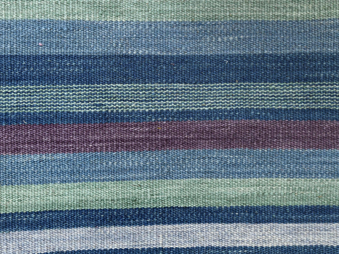 6'3" x 9'2" New Hand Woven Green Wool Rectangle Oriental Rug - MOA10260096