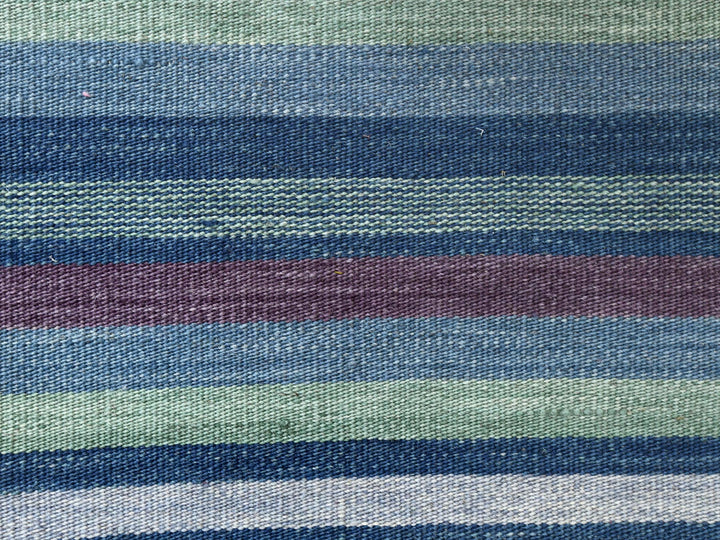 6'3" x 9'2" New Hand Woven Green Wool Rectangle Oriental Rug - MOA10260096
