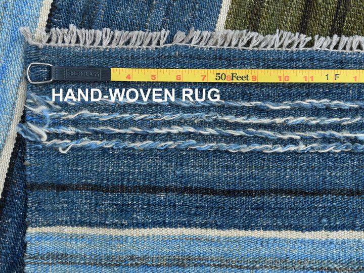 8'5" x 9'10" New Hand Woven Brown Wool Rectangle Oriental Rug - MOA10260099