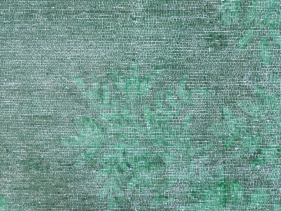 9'7" x 12'5" Vintage Hand Knotted Overdyed Worn Wool Rectangle Oriental Rug - MOA10260305
