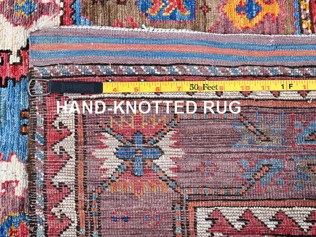 4'4" x 5'9" New Hand Knotted Blue Wool Rectangle Oriental Rug - MOA102604