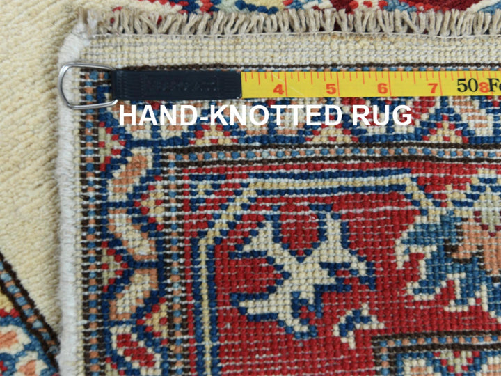2'8" x 9'8" New Hand Knotted Ivory Wool Runner Oriental Rug - MOA10260725