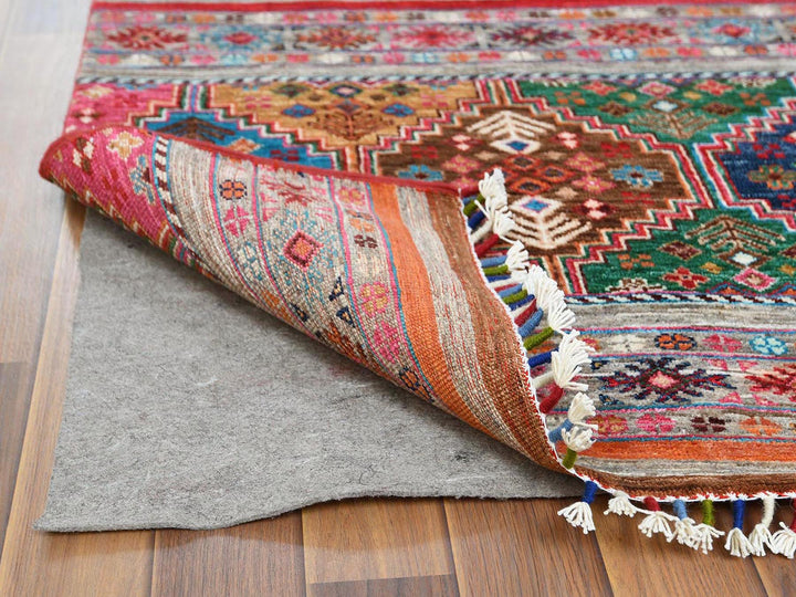 2'9" x 9'8" New Hand Knotted Multicolored Wool Runner Oriental Rug - MOA10260842