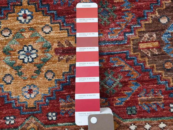 2'8" x 8'1" New Hand Knotted Red Wool Runner Oriental Rug - MOA10260847