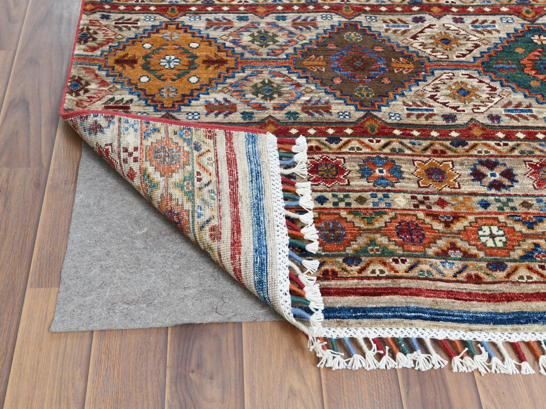 8'5" x 10'0" New Hand Knotted Brown Wool Rectangle Oriental Rug - MOA10261129