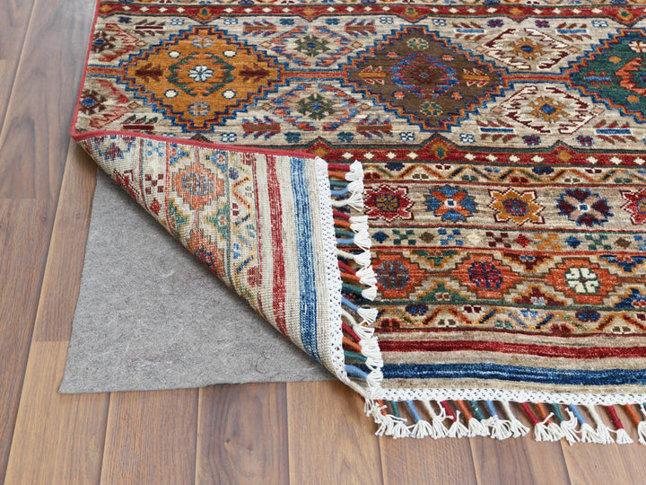 8'5" x 10'0" New Hand Knotted Brown Wool Rectangle Oriental Rug - MOA10261129