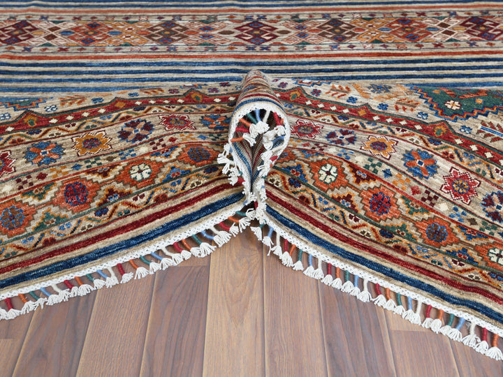 8'5" x 10'0" New Hand Knotted Brown Wool Rectangle Oriental Rug - MOA10261129