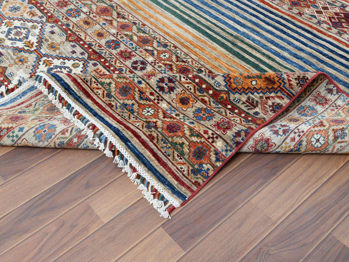 8'5" x 10'0" New Hand Knotted Brown Wool Rectangle Oriental Rug - MOA10261129