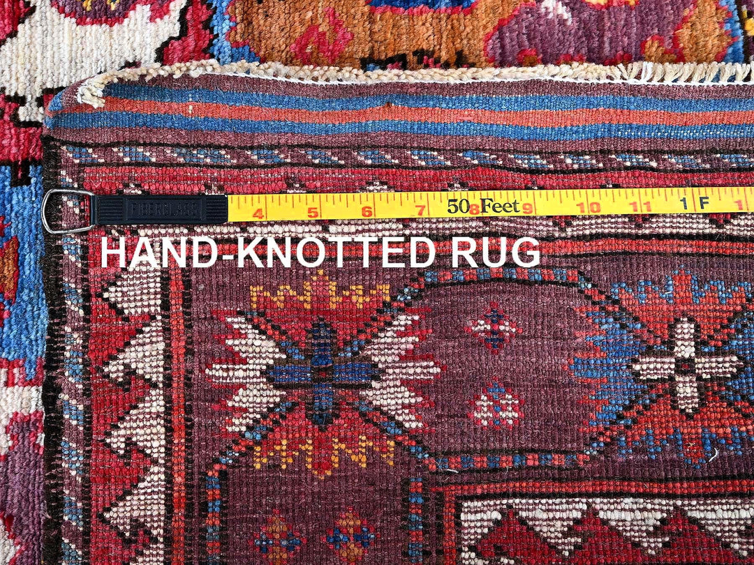 4'3" x 5'8" New Hand Knotted Blue Wool Rectangle Oriental Rug - MOA102613