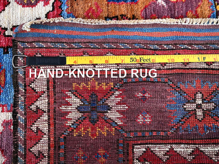 4'3" x 5'8" New Hand Knotted Blue Wool Rectangle Oriental Rug - MOA102613