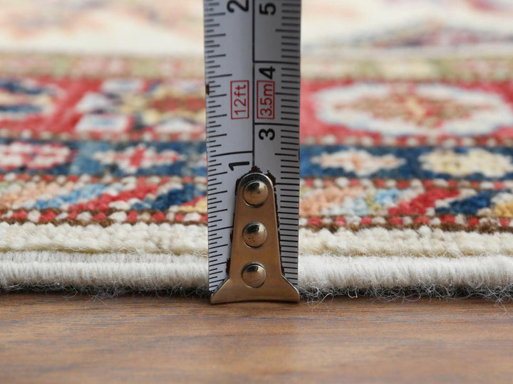 2'7" x 10'0" New Hand Knotted Ivory Wool Runner Oriental Rug - MOA10261450
