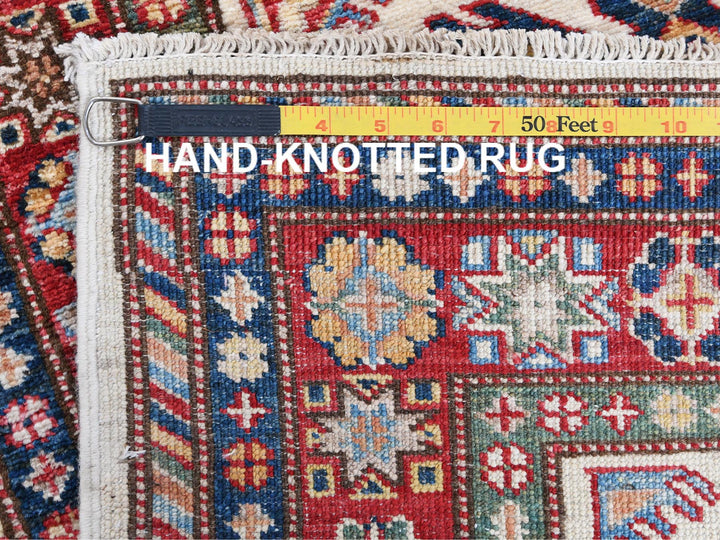 2'7" x 10'0" New Hand Knotted Ivory Wool Runner Oriental Rug - MOA10261450