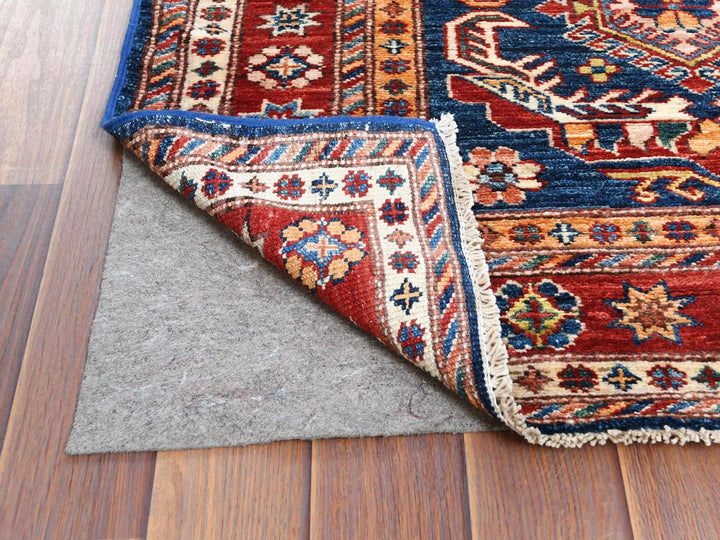 2'10" x 11'0" New Hand Knotted Blue Wool Runner Oriental Rug - MOA10261452