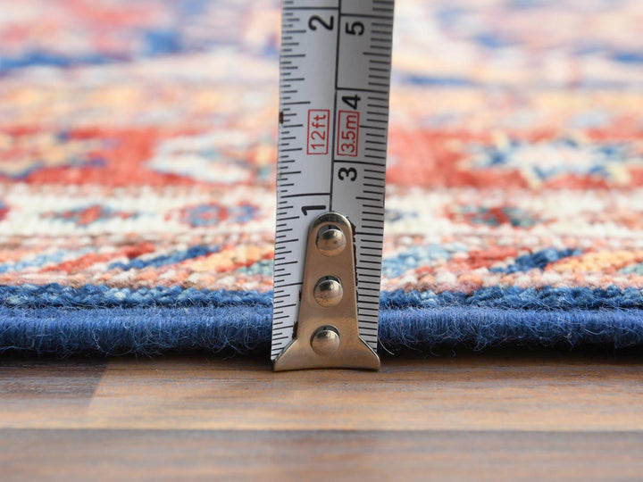 2'10" x 11'0" New Hand Knotted Blue Wool Runner Oriental Rug - MOA10261452