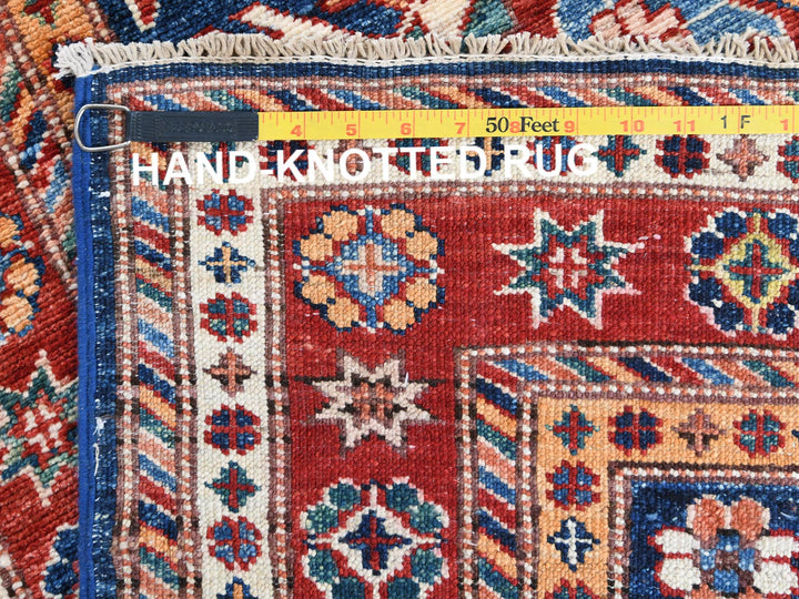2'10" x 11'0" New Hand Knotted Blue Wool Runner Oriental Rug - MOA10261452