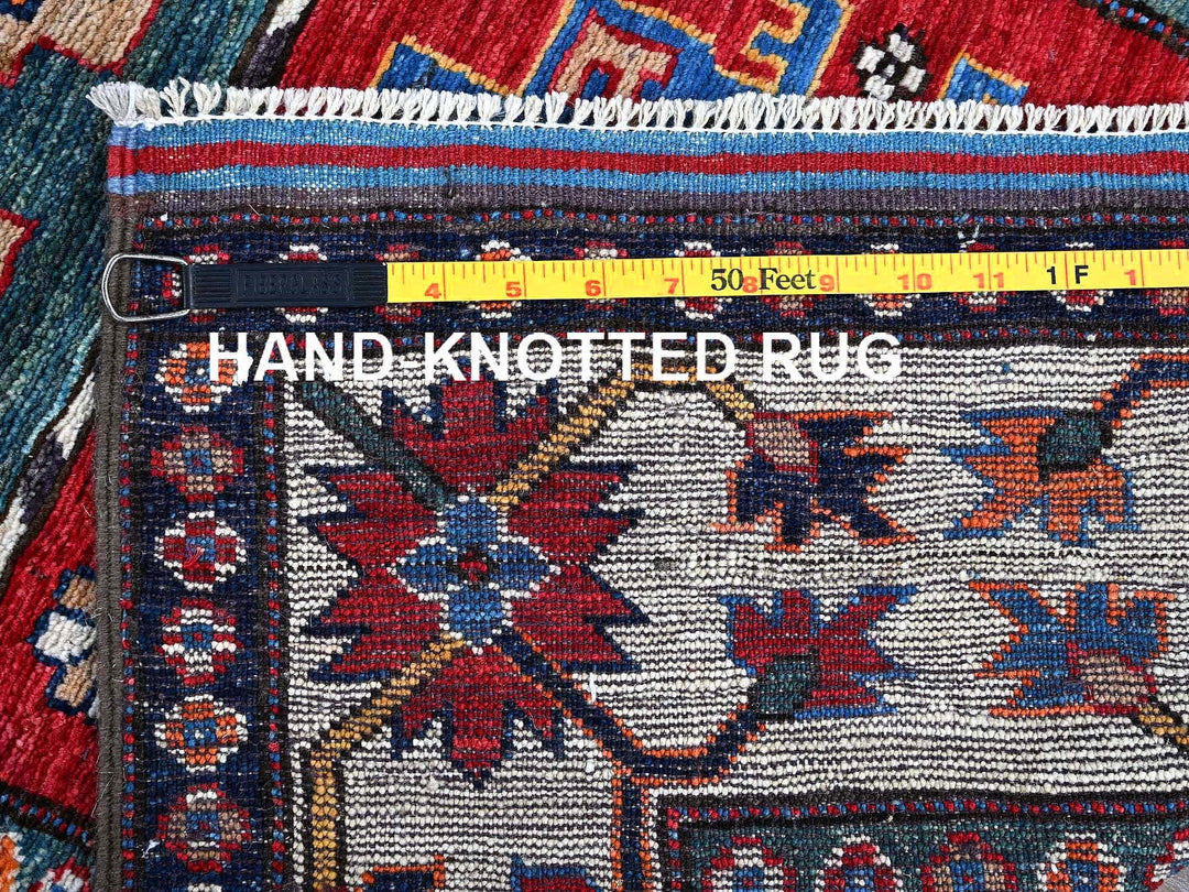 2'8" x 8'2" New Hand Knotted Red Wool Runner Oriental Rug - MOA102614