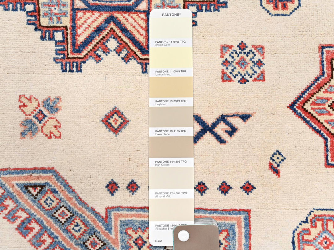 8'10" x 11'9" New Hand Knotted Beige Wool Rectangle Oriental Rug - MOA10261534