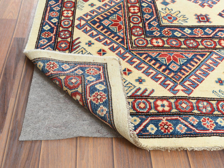 9'10" x 13'8" New Hand Knotted Ivory Wool Rectangle Oriental Rug - MOA10261536