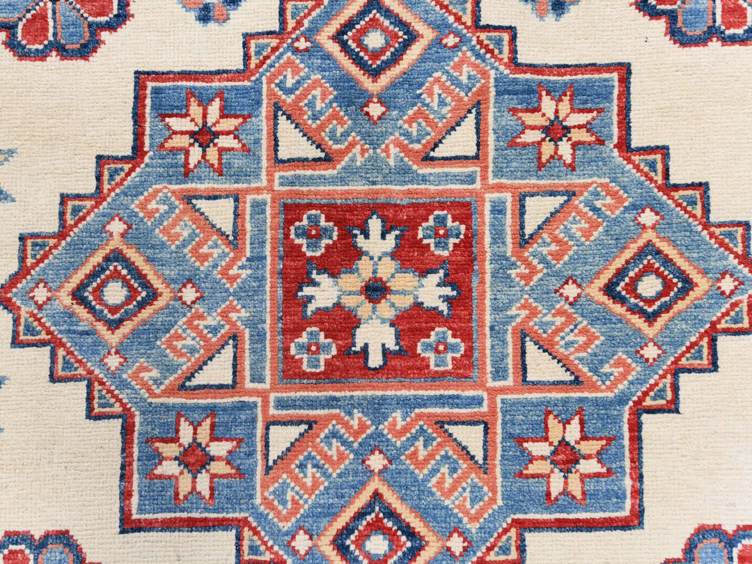 9'10" x 13'8" New Hand Knotted Ivory Wool Rectangle Oriental Rug - MOA10261536