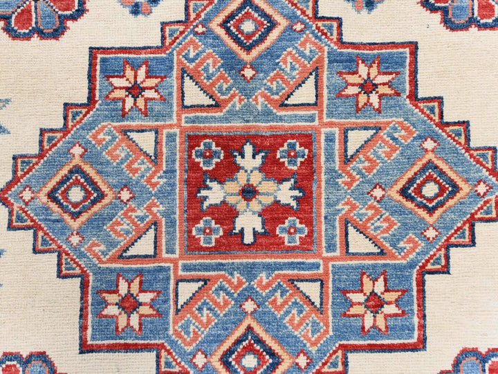 9'10" x 13'8" New Hand Knotted Ivory Wool Rectangle Oriental Rug - MOA10261536