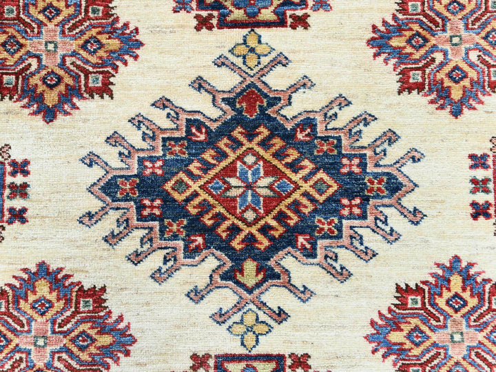 8'8" x 11'10" New Hand Knotted Ivory Wool Rectangle Oriental Rug - MOA10261652