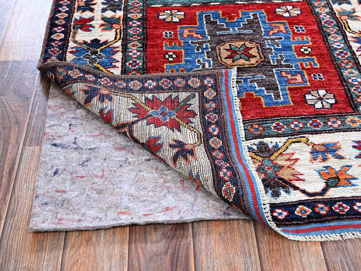 2'8" x 8'3" New Hand Knotted Red Wool Runner Oriental Rug - MOA102616