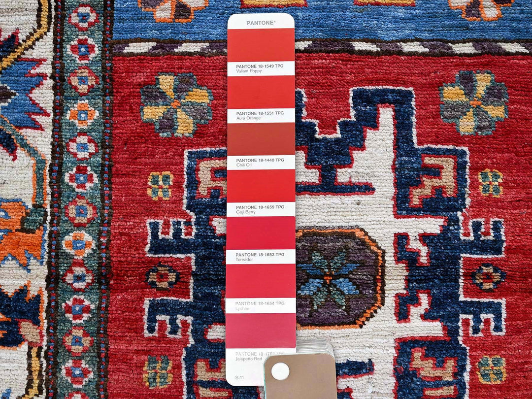 2'8" x 8'3" New Hand Knotted Red Wool Runner Oriental Rug - MOA102616