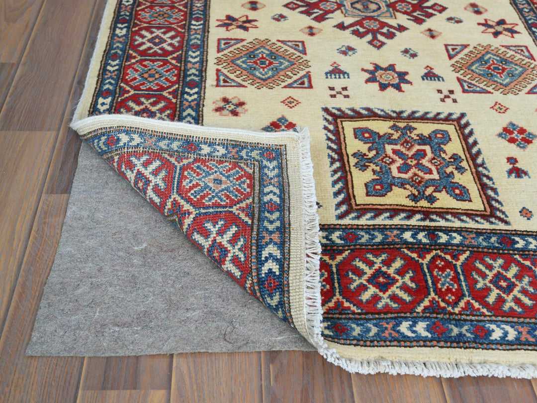 3'0" x 4'7" New Hand Knotted Ivory Wool Rectangle Oriental Rug - MOA10261809