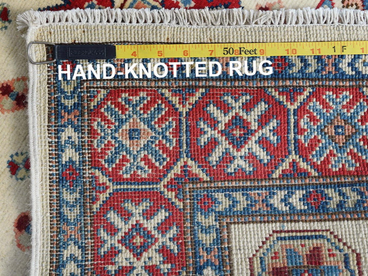3'0" x 4'7" New Hand Knotted Ivory Wool Rectangle Oriental Rug - MOA10261809