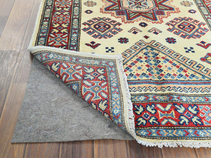 3'0" x 4'8" New Hand Knotted Ivory Wool Rectangle Oriental Rug - MOA10261810