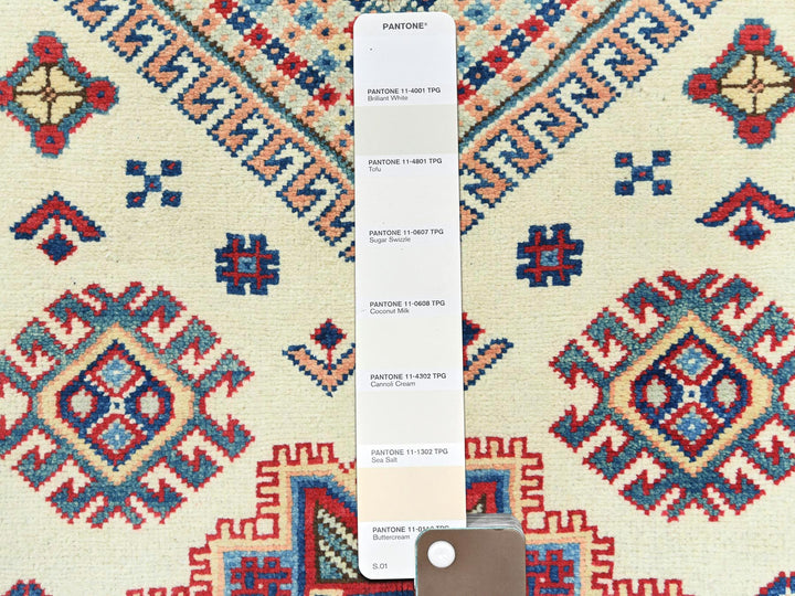 3'0" x 4'8" New Hand Knotted Ivory Wool Rectangle Oriental Rug - MOA10261810