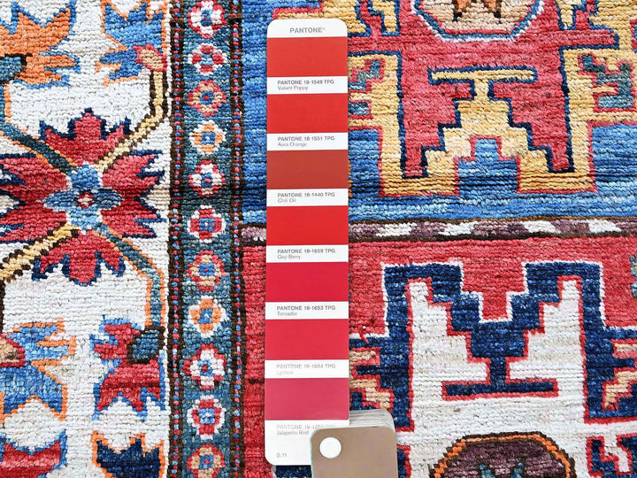 2'10" x 9'8" New Hand Knotted Red Wool Runner Oriental Rug - MOA102618