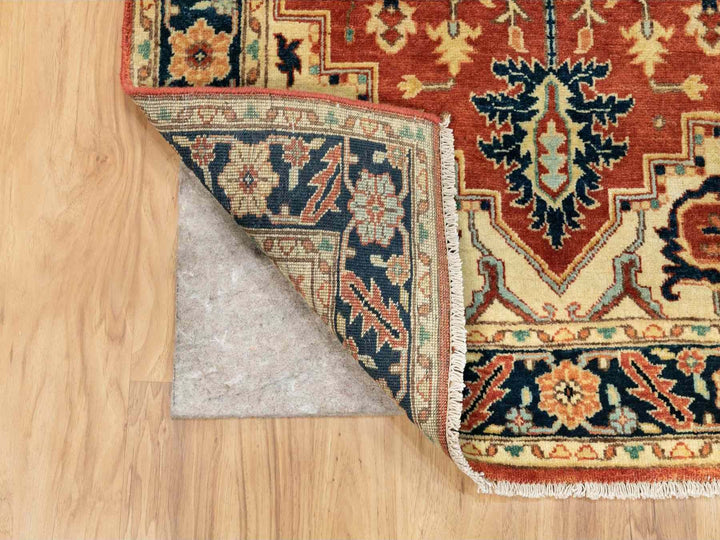 3'1" x 5'2" New Hand Knotted Red Wool Rectangle Oriental Rug - MOA10262018