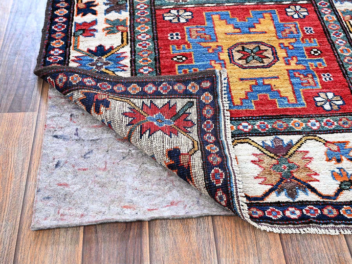 2'8" x 9'2" New Hand Knotted Red Wool Runner Oriental Rug - MOA102620