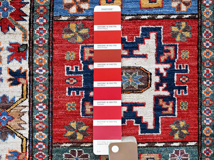 2'8" x 9'2" New Hand Knotted Red Wool Runner Oriental Rug - MOA102620