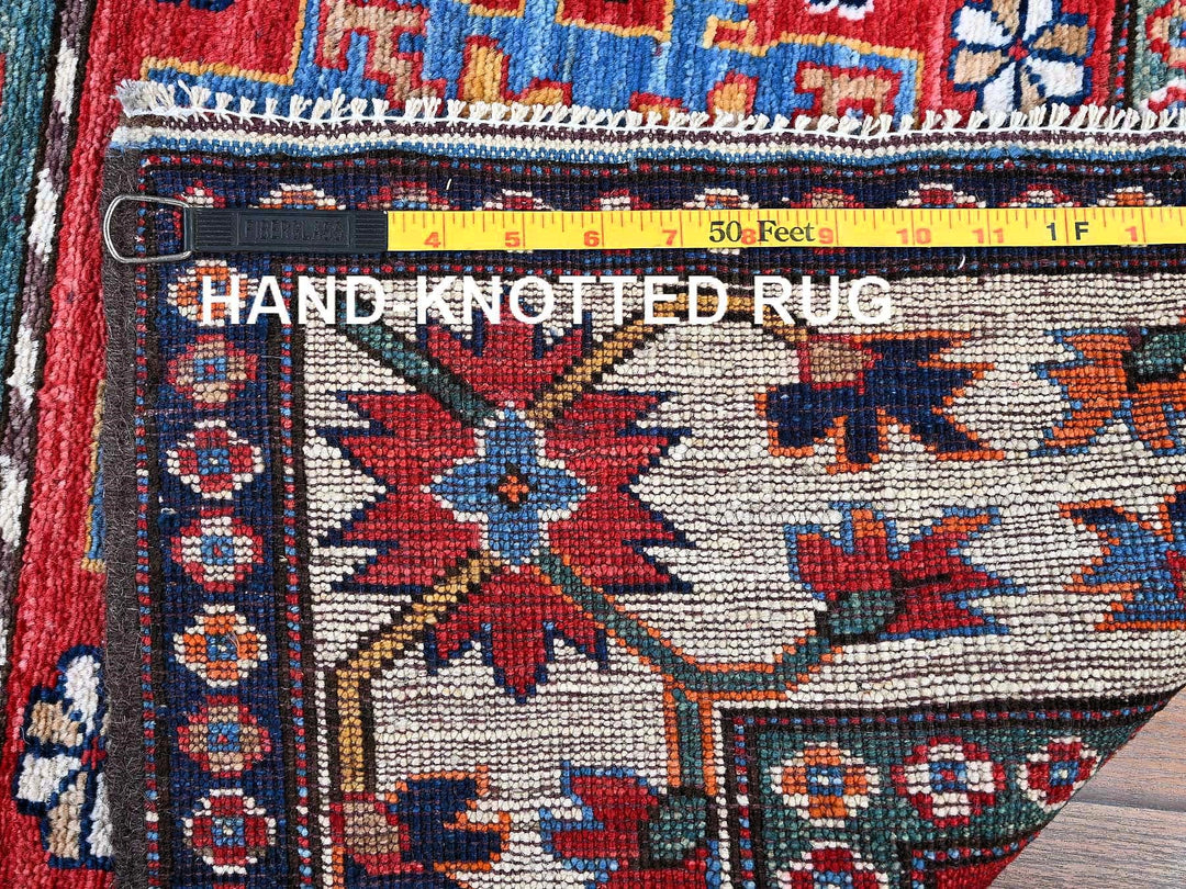 2'8" x 9'2" New Hand Knotted Red Wool Runner Oriental Rug - MOA102620