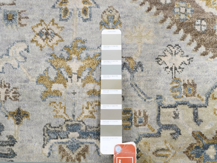 6'2" x 11'8" New Hand Knotted Grey Wool Runner Oriental Rug - MOA10262136