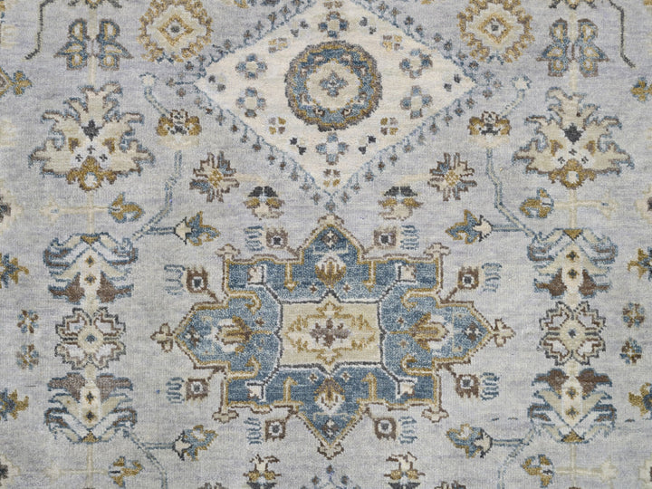 6'2" x 11'8" New Hand Knotted Grey Wool Runner Oriental Rug - MOA10262136