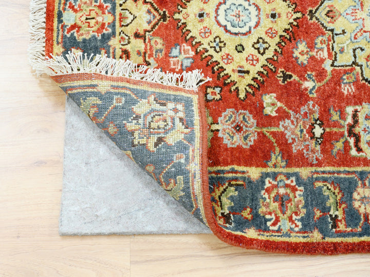 2'6" x 15'10" New Hand Knotted Red Wool Runner Oriental Rug - MOA10262165