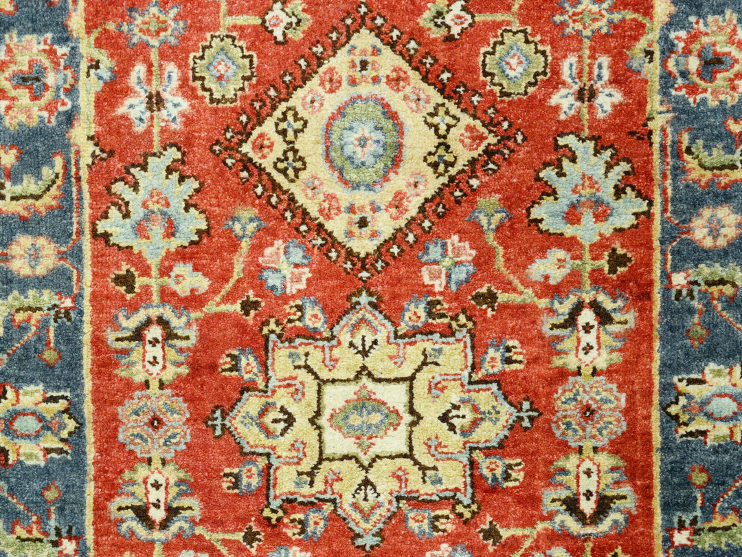 2'6" x 15'10" New Hand Knotted Red Wool Runner Oriental Rug - MOA10262165