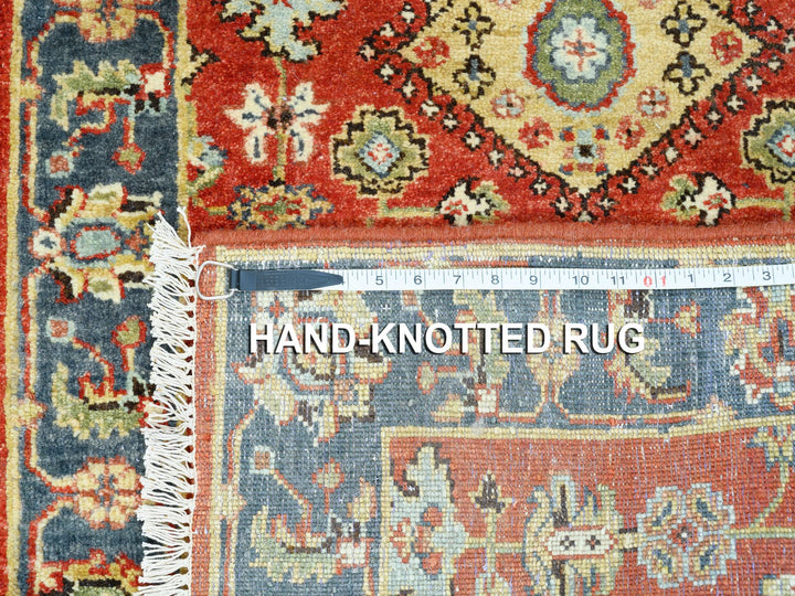 2'6" x 15'10" New Hand Knotted Red Wool Runner Oriental Rug - MOA10262165