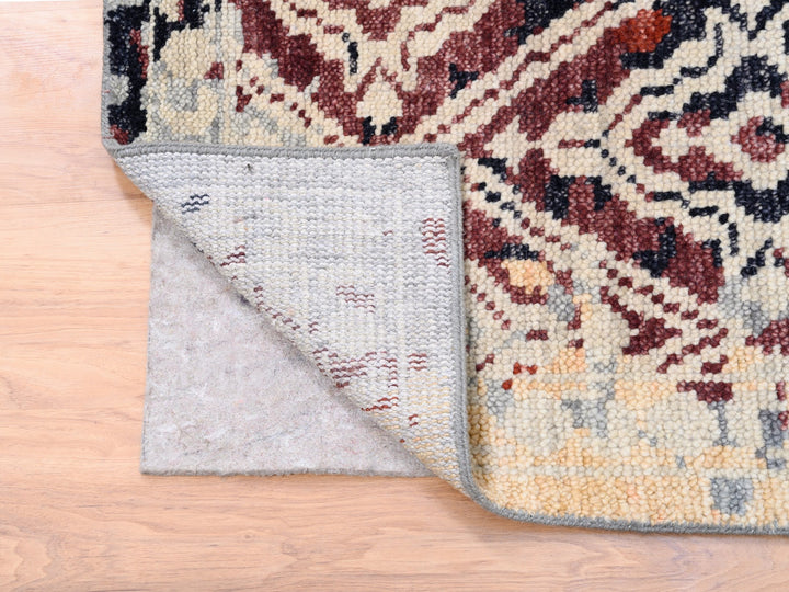 9'0" x 12'1" New Hand Knotted Black Wool Rectangle Oriental Rug - MOA10262202