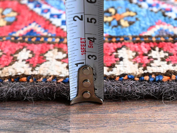 2'8" x 9'7" New Hand Knotted Blue Wool Runner Oriental Rug - MOA102622